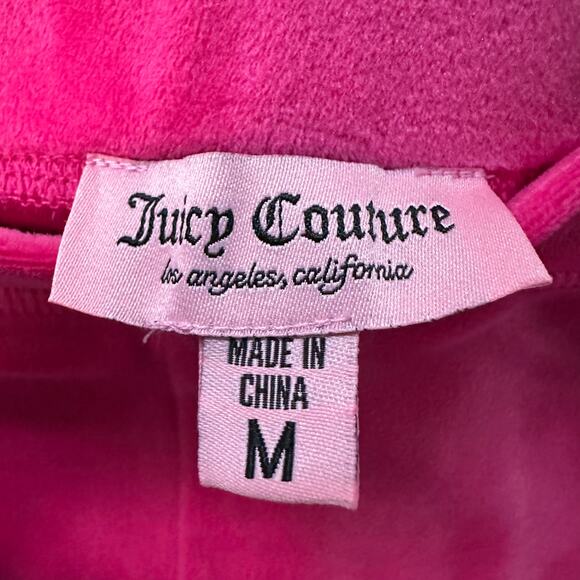 Juicy Couture Velour Track Suit Set Hot Pink Mean Girls Edition Medium 2 Piece - Picture 11 of 11